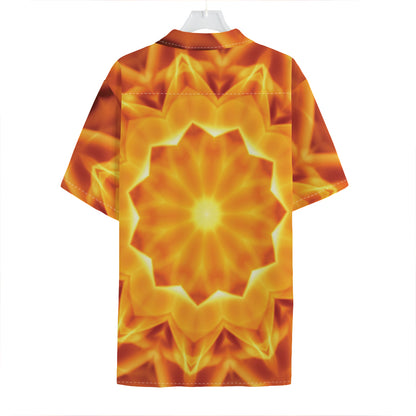 Flame Kaleidoscope Print Hawaiian Shirt