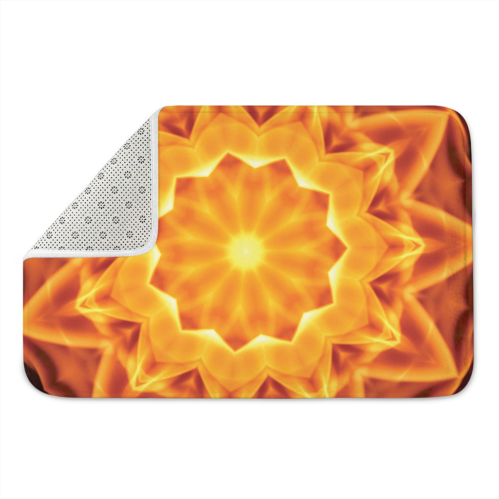 Flame Kaleidoscope Print Indoor Door Mat