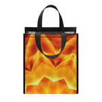 Flame Kaleidoscope Print Insulated Lunch Tote