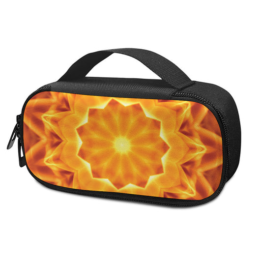 Flame Kaleidoscope Print Insulin Cooler Travel Case