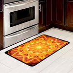 Flame Kaleidoscope Print Kitchen Mat
