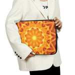 Flame Kaleidoscope Print Laptop Sleeve