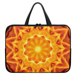 Flame Kaleidoscope Print Laptop Sleeve With Handle