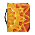Flame Kaleidoscope Print Leather Bible Cover
