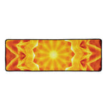 Flame Kaleidoscope Print Long Kitchen Mat