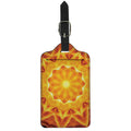 Flame Kaleidoscope Print Luggage Tag