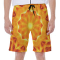 Flame Kaleidoscope Print Men's Beach Shorts