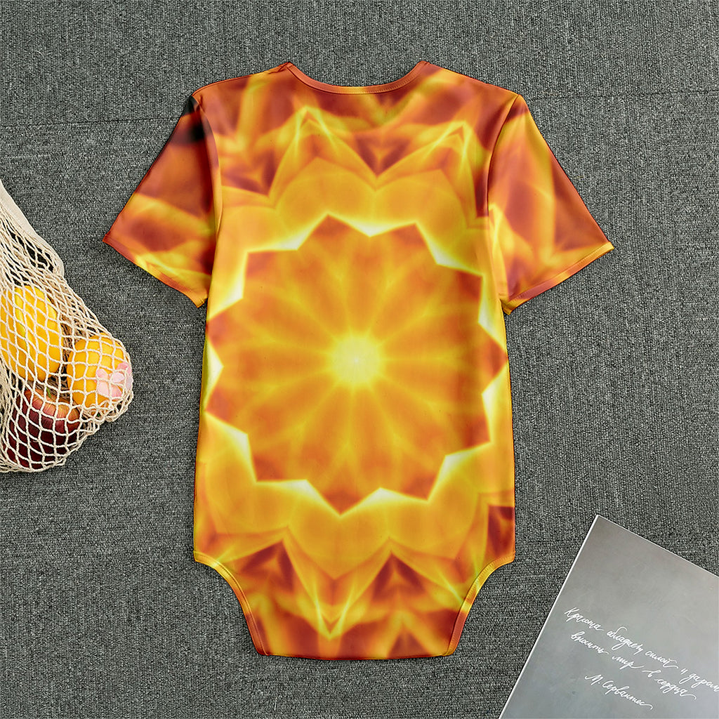 Flame Kaleidoscope Print Men's Bodysuit