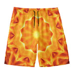 Flame Kaleidoscope Print Men's Swim Trunks
