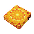 Flame Kaleidoscope Print Outdoor Seat Cushion Cover