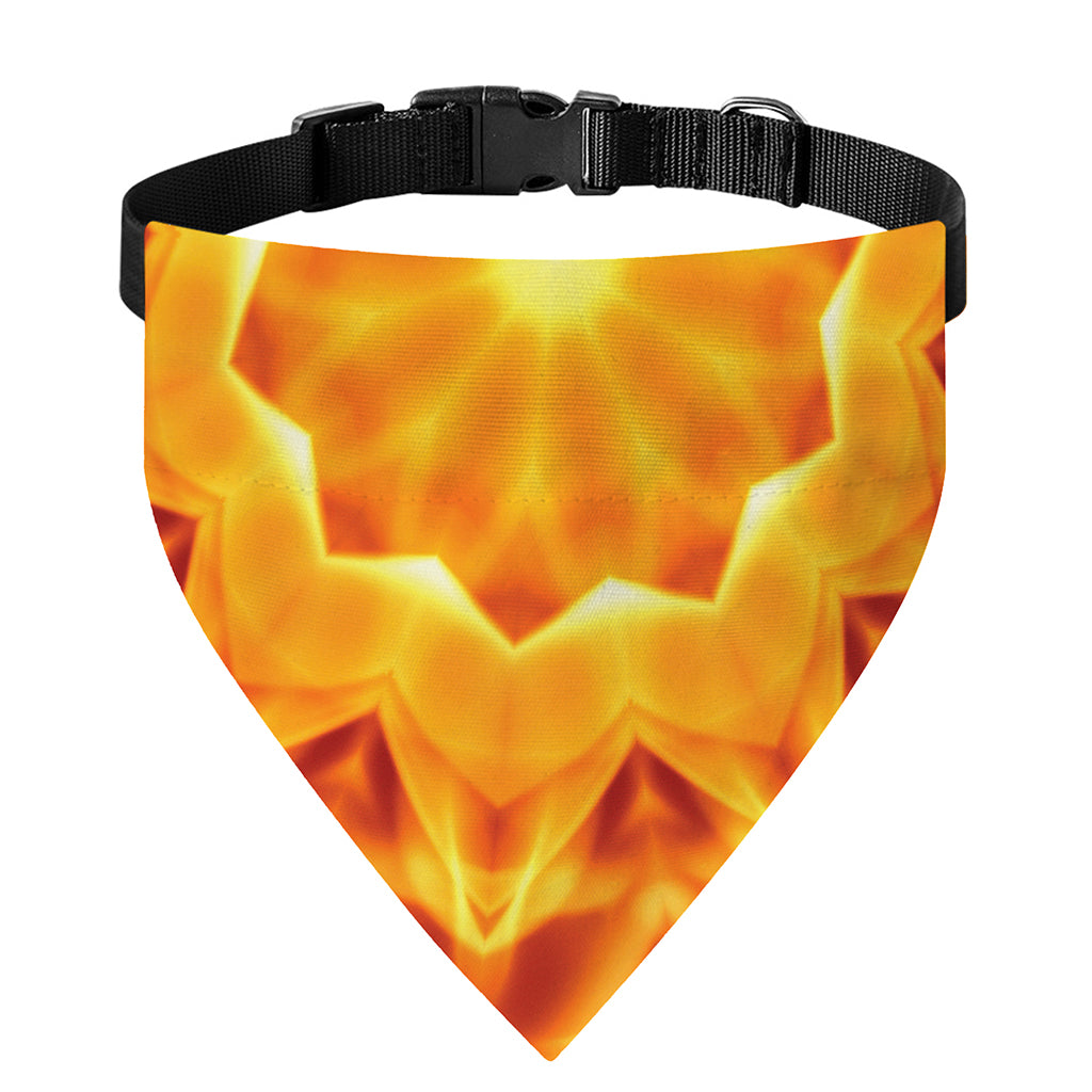 Flame Kaleidoscope Print Over The Collar Dog Bandana