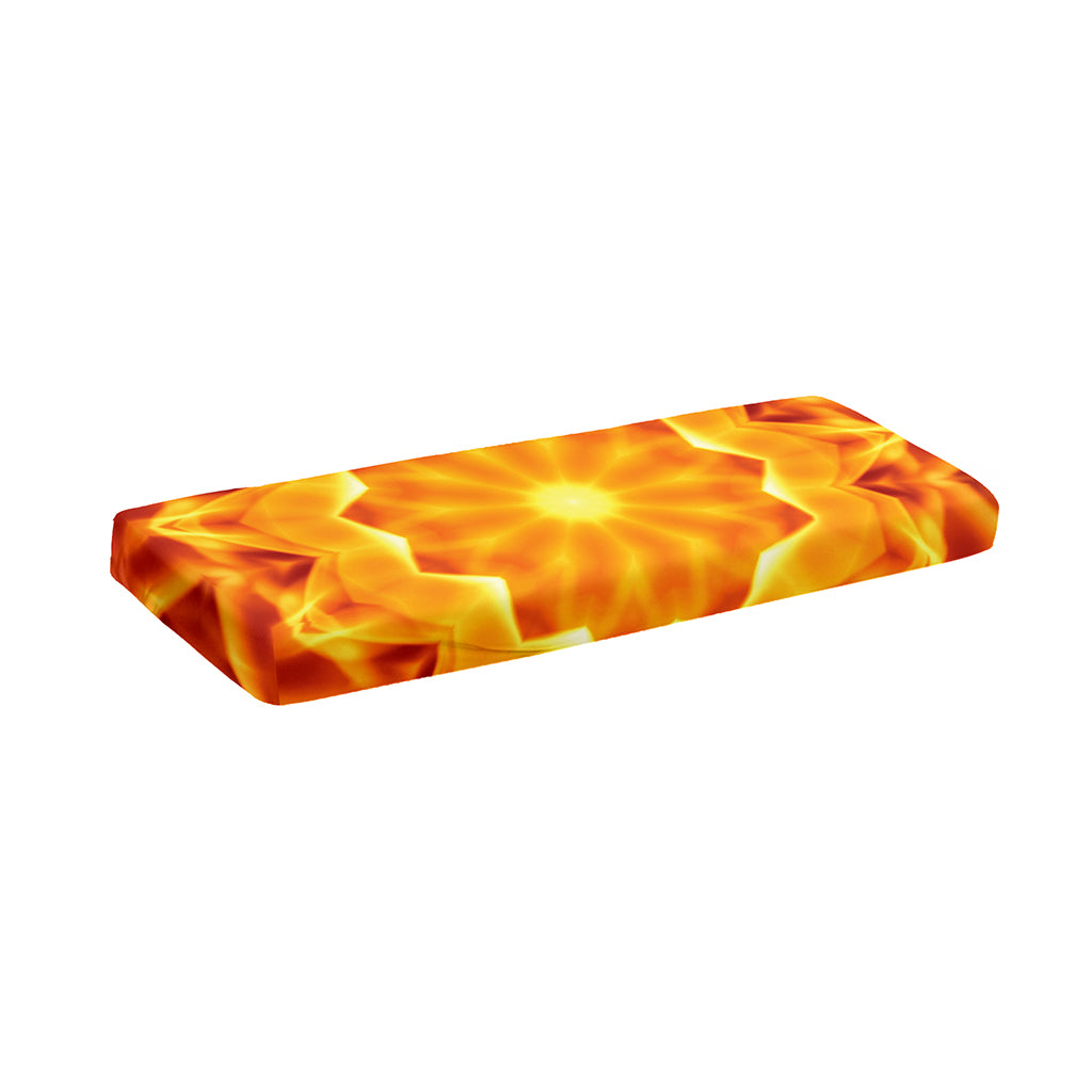 Flame Kaleidoscope Print Piano Keyboard Cover