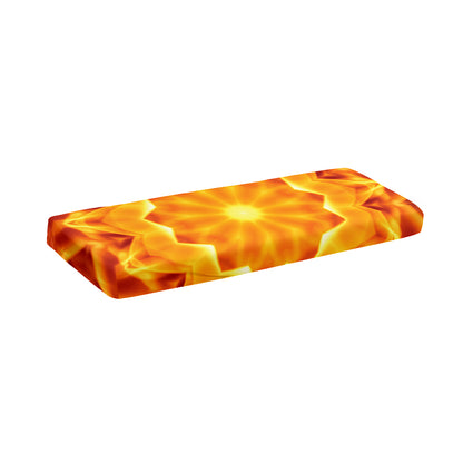 Flame Kaleidoscope Print Piano Keyboard Cover