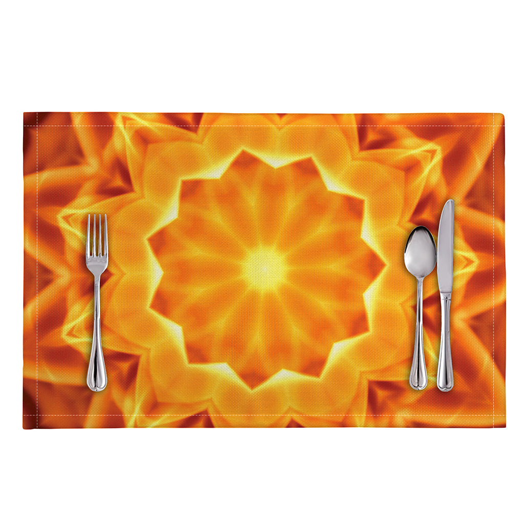Flame Kaleidoscope Print Placemat
