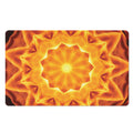 Flame Kaleidoscope Print Polyester Doormat