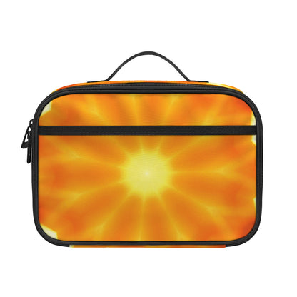 Flame Kaleidoscope Print Portable Lunch Bag
