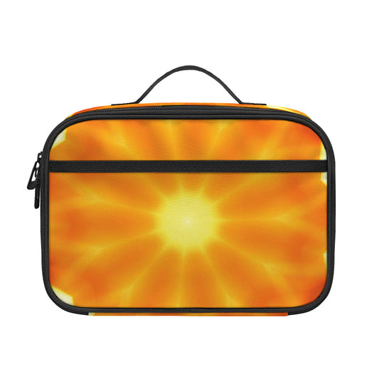 Flame Kaleidoscope Print Portable Lunch Bag