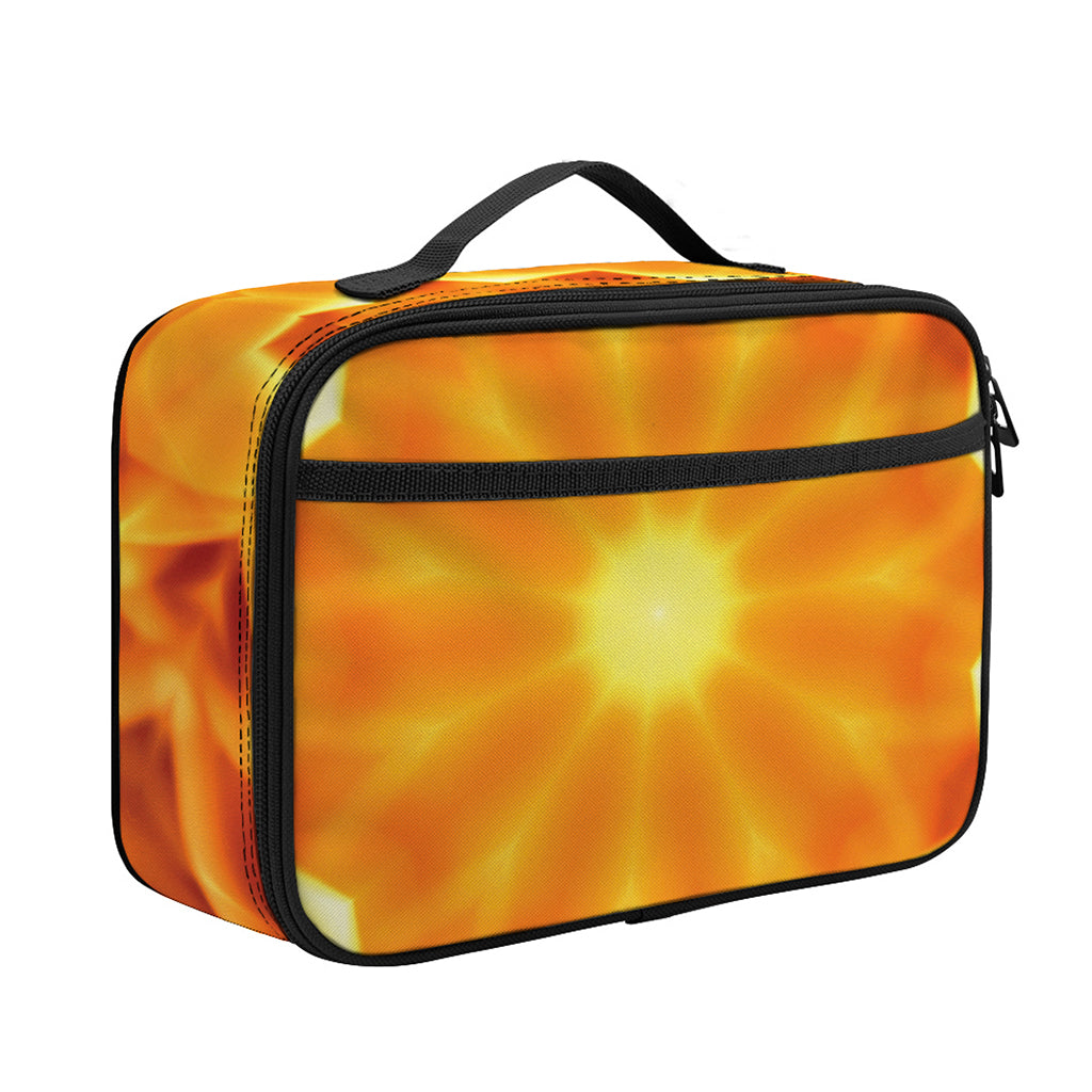 Flame Kaleidoscope Print Portable Lunch Bag