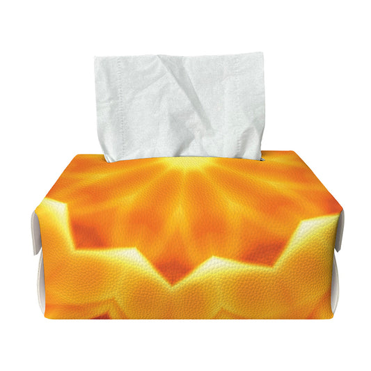 Flame Kaleidoscope Print Rectangle Tissue Box Cover