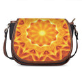 Flame Kaleidoscope Print Saddle Bag
