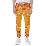 Flame Kaleidoscope Print Scuba Joggers