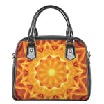 Flame Kaleidoscope Print Shoulder Handbag