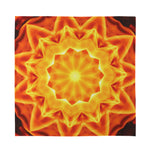 Flame Kaleidoscope Print Silk Bandana
