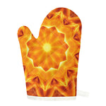 Flame Kaleidoscope Print Single Oven Mitt