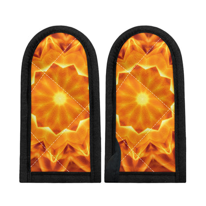 Flame Kaleidoscope Print Skillet Handle Cover