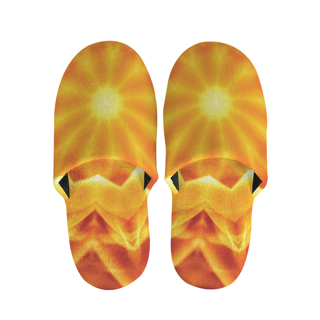 Flame Kaleidoscope Print Slippers