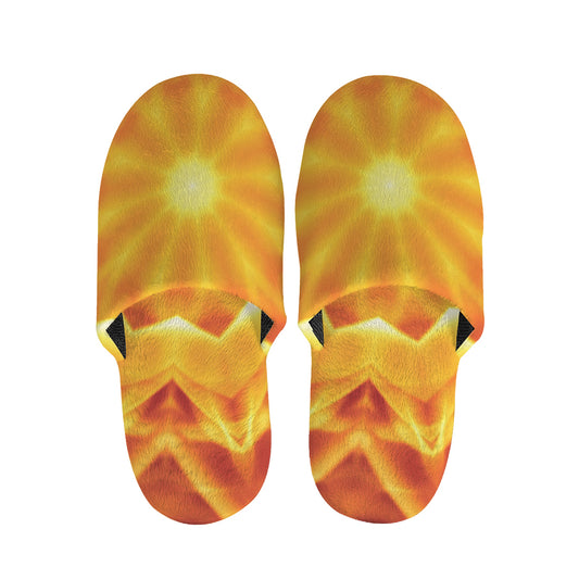 Flame Kaleidoscope Print Slippers
