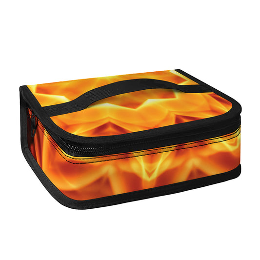 Flame Kaleidoscope Print Small Lunch Bag
