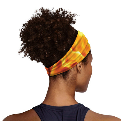 Flame Kaleidoscope Print Sports Headband