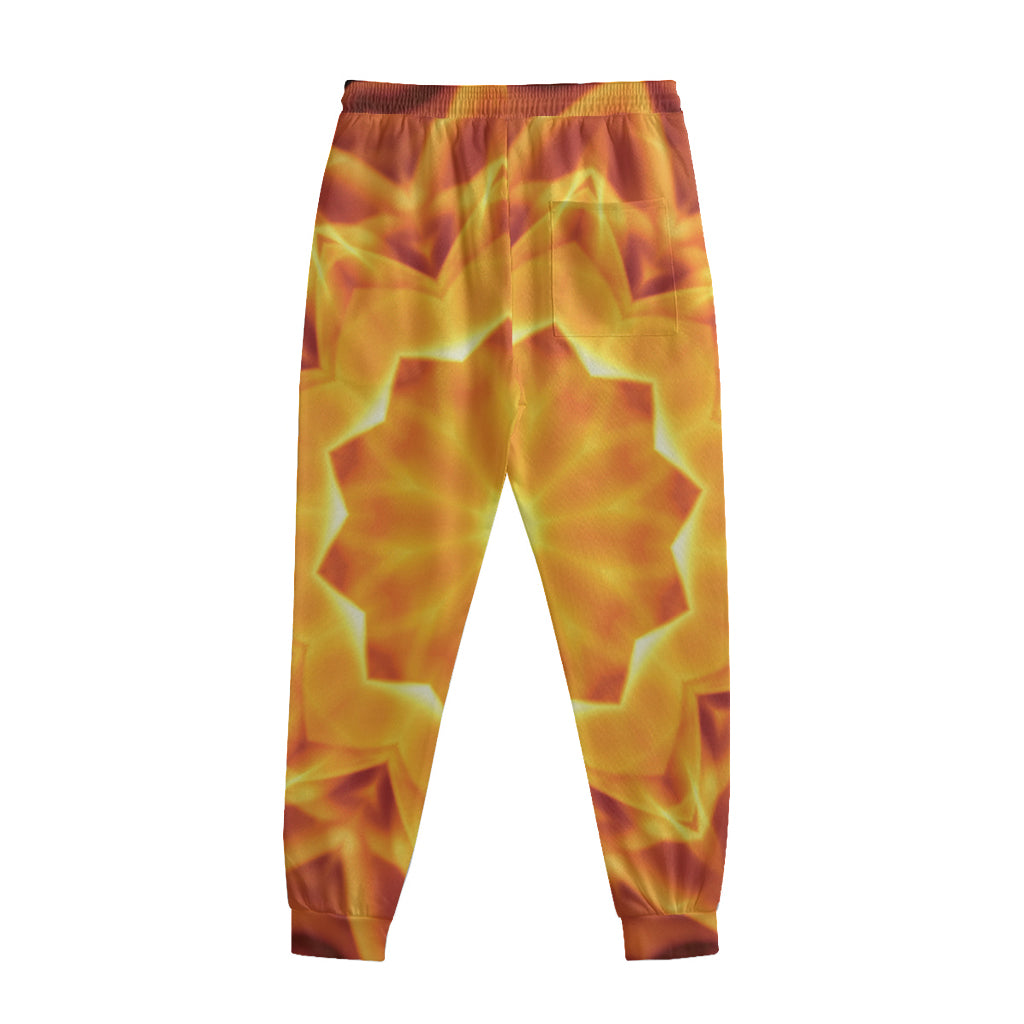 Flame Kaleidoscope Print Sweatpants