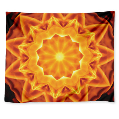 Flame Kaleidoscope Print Tapestry