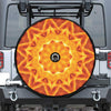 Flame Kaleidoscope Print Tire Cover With Camera Hole