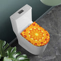 Flame Kaleidoscope Print Toilet Lid Cover