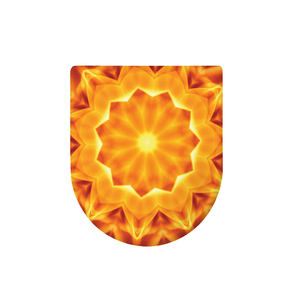 Flame Kaleidoscope Print Toilet Lid Cover