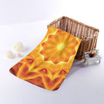 Flame Kaleidoscope Print Towel