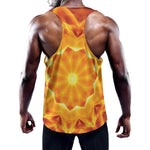 Flame Kaleidoscope Print Training Tank Top