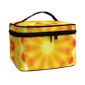 Flame Kaleidoscope Print Travel Makeup Bag