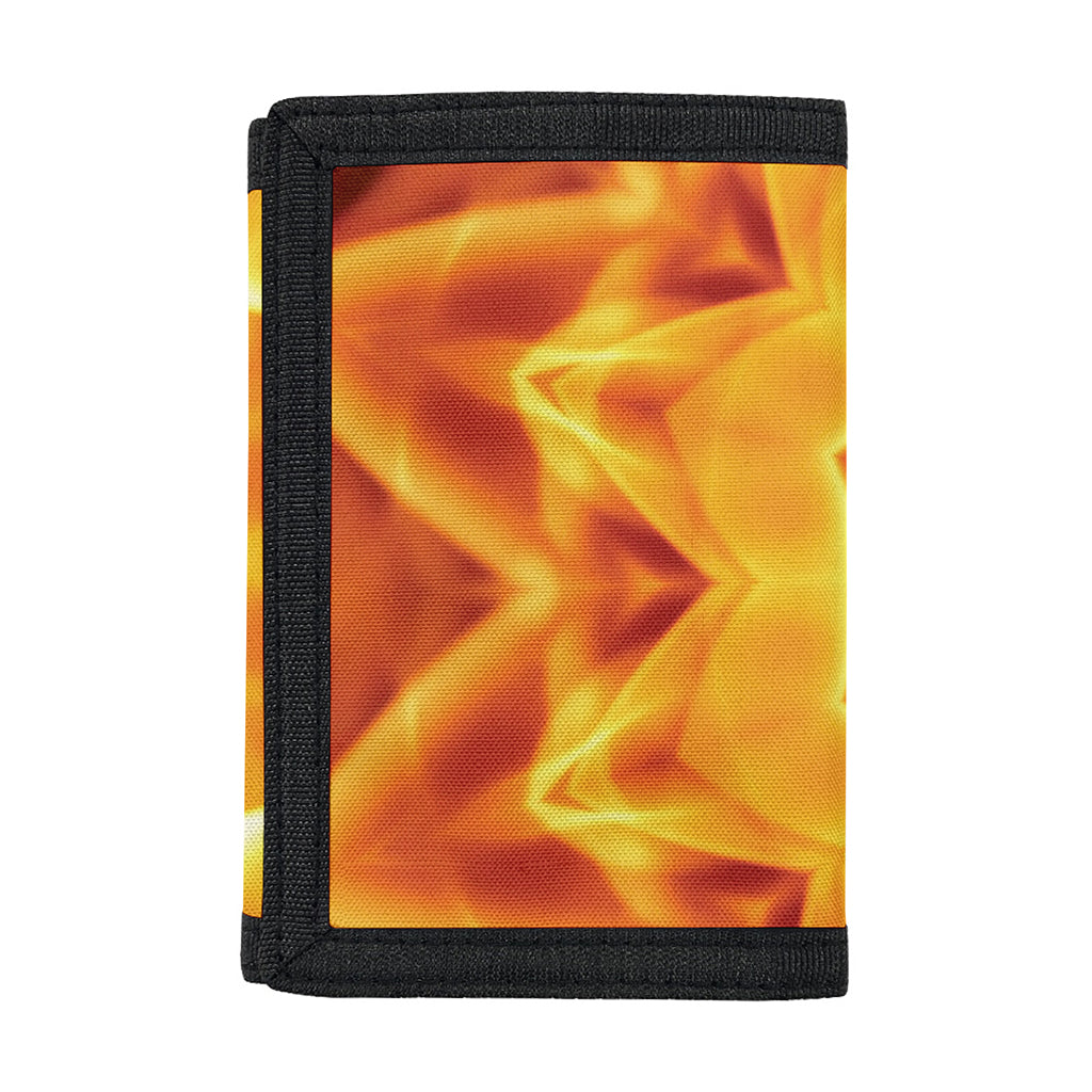 Flame Kaleidoscope Print Trifold Wallet