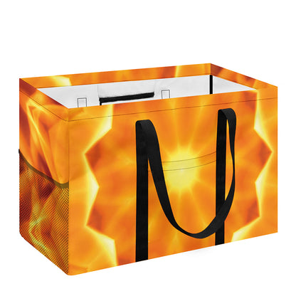 Flame Kaleidoscope Print Utility Tote Bag