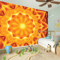 Flame Kaleidoscope Print Wall Sticker