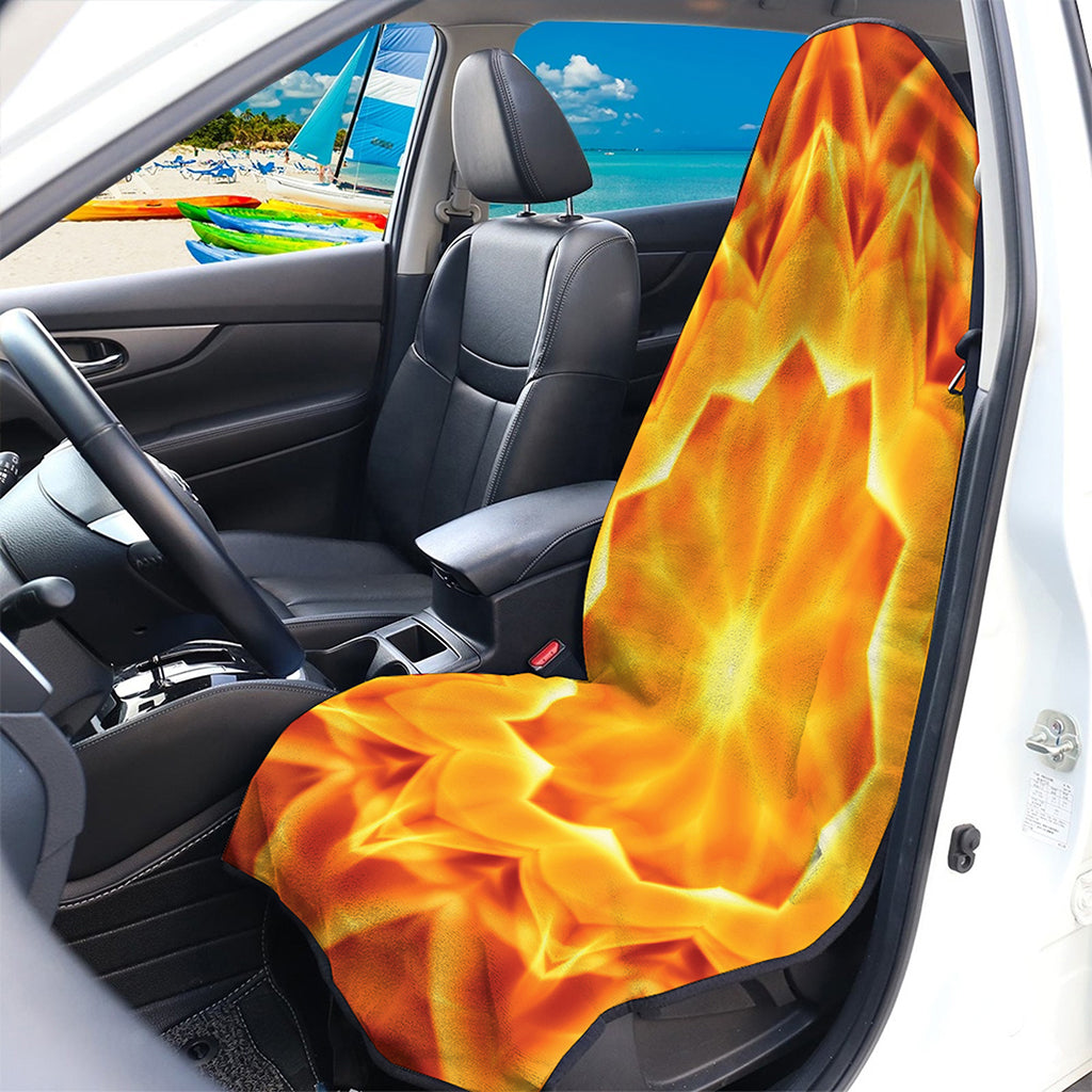 Flame Kaleidoscope Print Waterproof Car Seat Cover