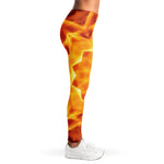 Flame Kaleidoscope Print Women's Leggings