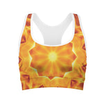 Flame Kaleidoscope Print Women's Sports Bra