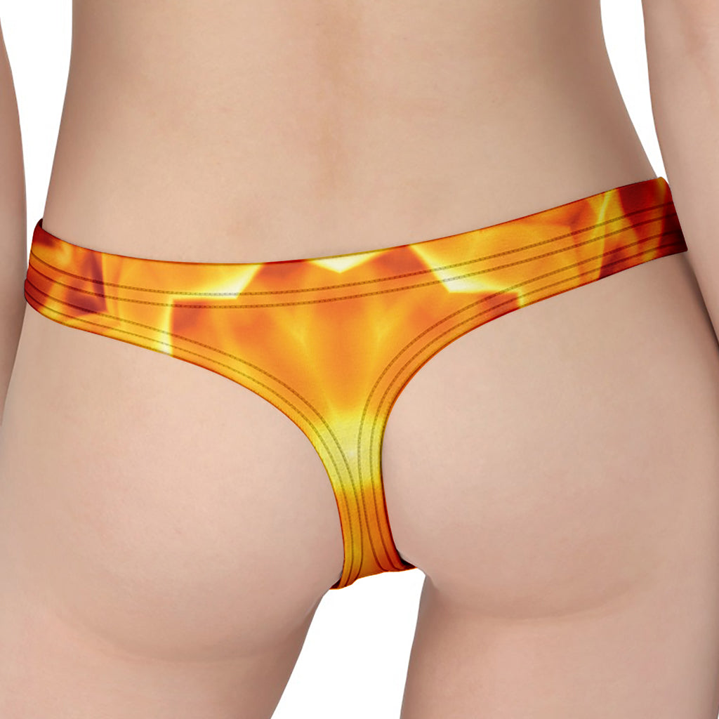 Flame Kaleidoscope Print Women's Thong