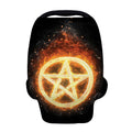 Flame Pentagram Print Baby Seat Cover
