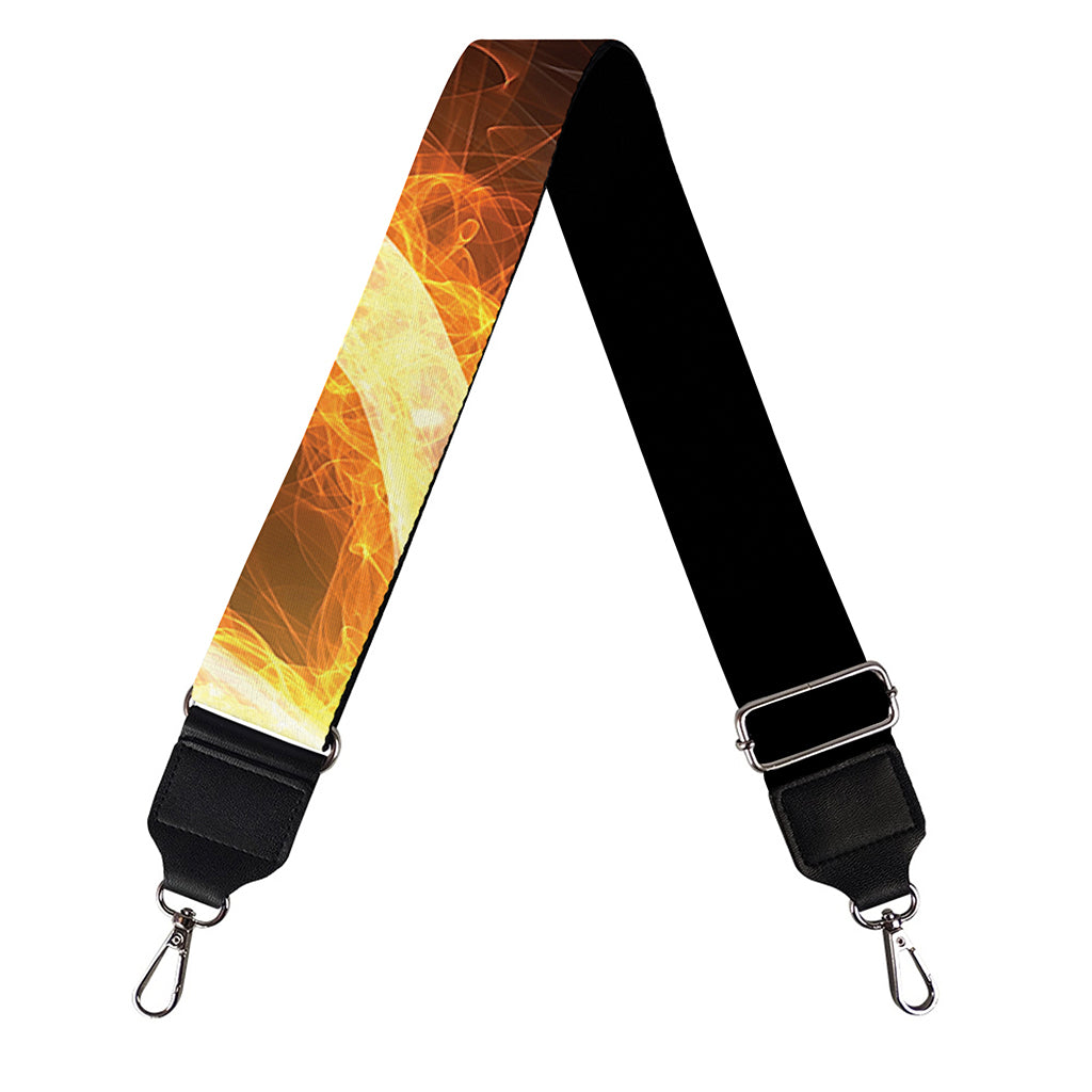 Flame Pentagram Print Bag Strap